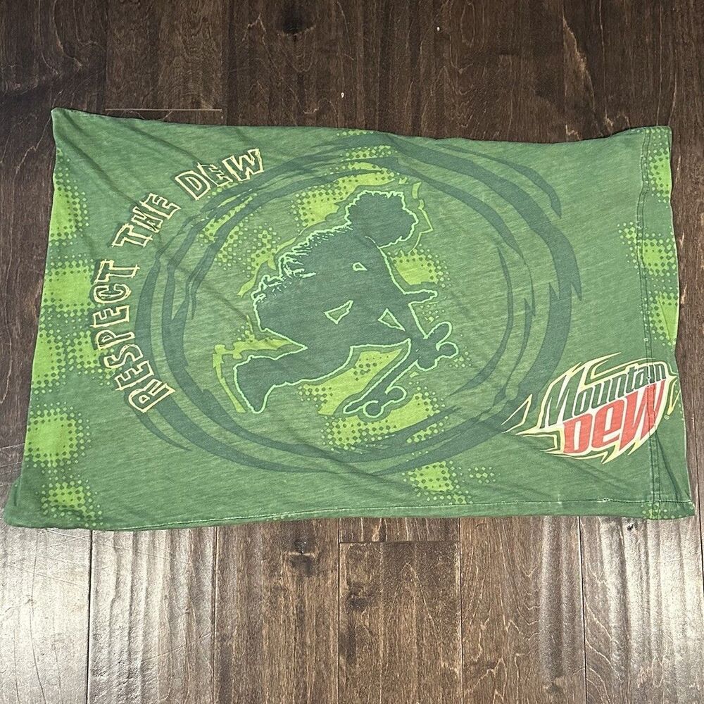 Mountain Dew pillow case respect‎ the dew